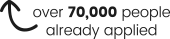 over 700000 people already applied
